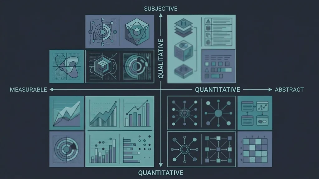 An organised category map sorting offshore gambling operators along several analytical axes without naming any brand