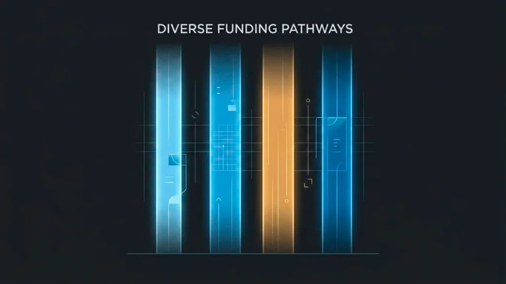 Funding pattern categories shown as distinct channels for card, e-wallet, prepaid and crypto routes at offshore sites